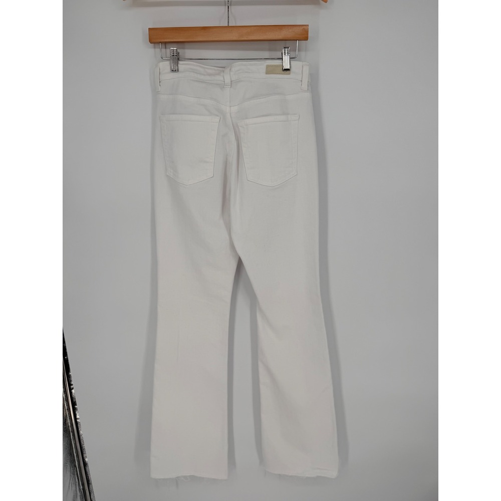 AG Adriano Goldschmied Alexxis Boot High Rise Vintage Fit White Jeans‎ Raw Hem - Picture 2 of 14